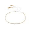 Twinkle Beaded Choker 12.5'' Gold/Pearl
