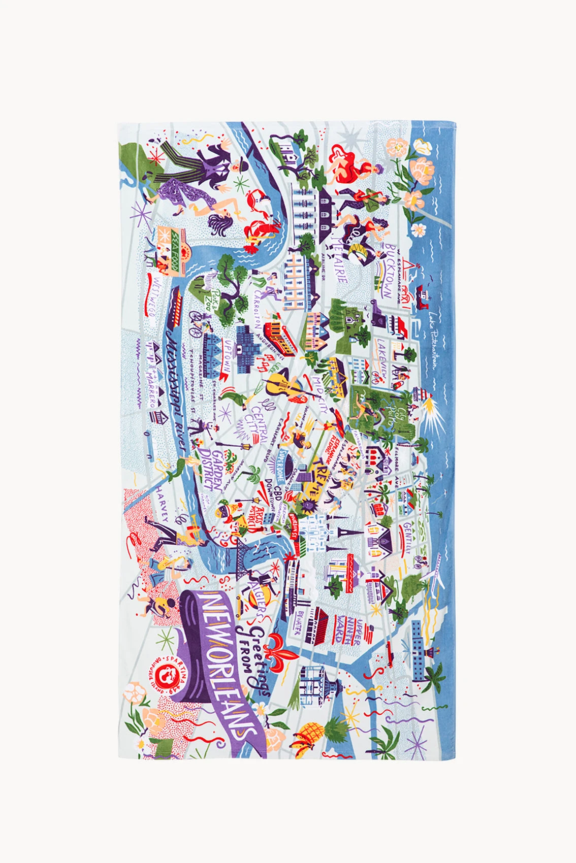 New Orleans Beach Towel 1 New Orleans Beach Towel