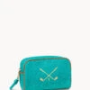Teal Travel Pouch Crossed Golf Clubs