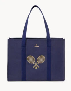 Navy Carry All Tote Duel Tennis Rackets