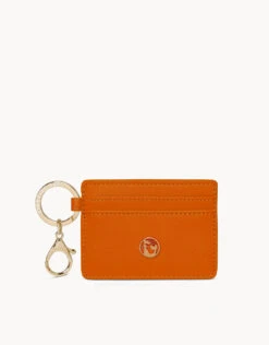 Orange Keychain Card Holder
