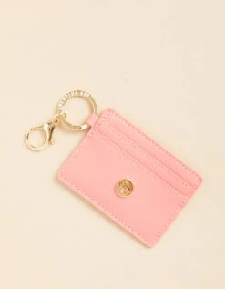 Tangerine Key Chain Card Holder
