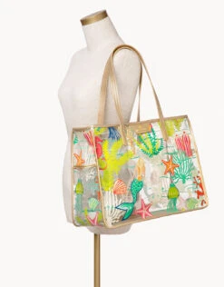 Golden Mermaid Clear Beach Tote -Spartina Store 286441d