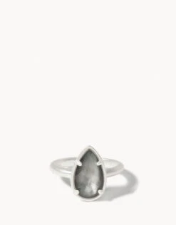 Mermaid Glass Dewdrop Ring