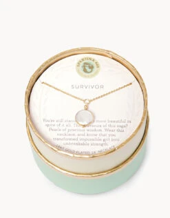 Sea La Vie Survivor Coin Pearl Necklace -Spartina Store 291315