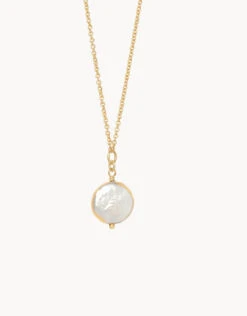 Sea La Vie Survivor Coin Pearl Necklace -Spartina Store 291315b