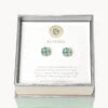 Sea La Vie Stud Earrings Blessed/Sea Foam Clover