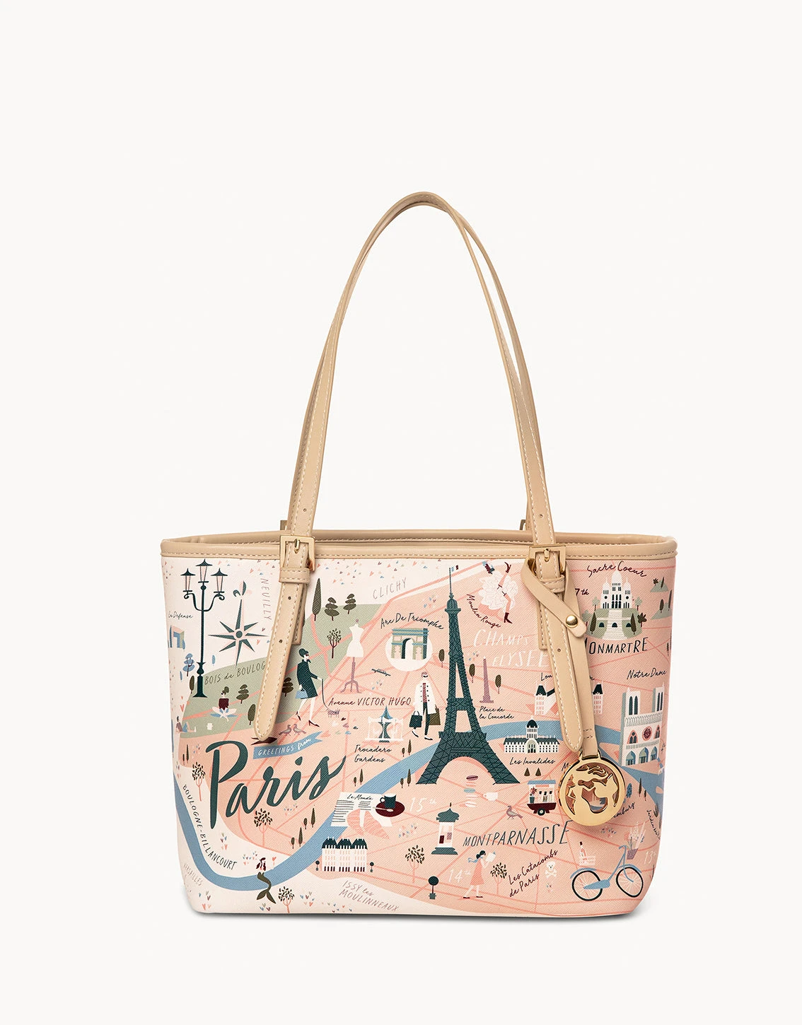 Paris Small Tote (w/ Zipper) 1 Paris Small Tote (w/ Zipper)
