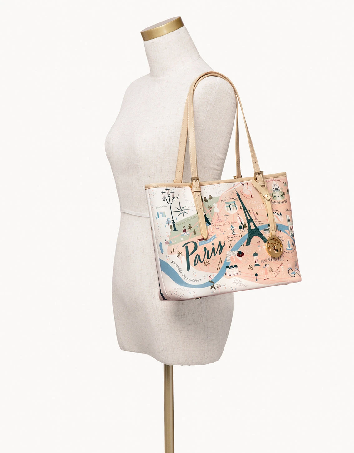 Paris Small Tote (w/ Zipper) 4 Paris Small Tote (w/ Zipper) - Image 4