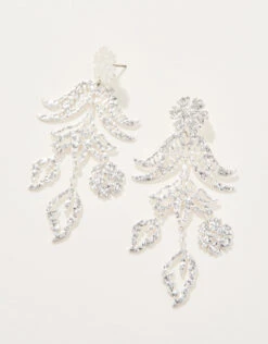Thistle Chandelier Earrings Silver