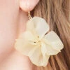 Petal Toss Earrings Cream