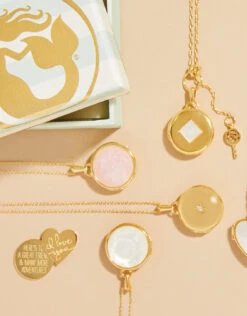 Square Locket Slide Necklace Carved Mother-of-Pearl -Spartina Store 364681e