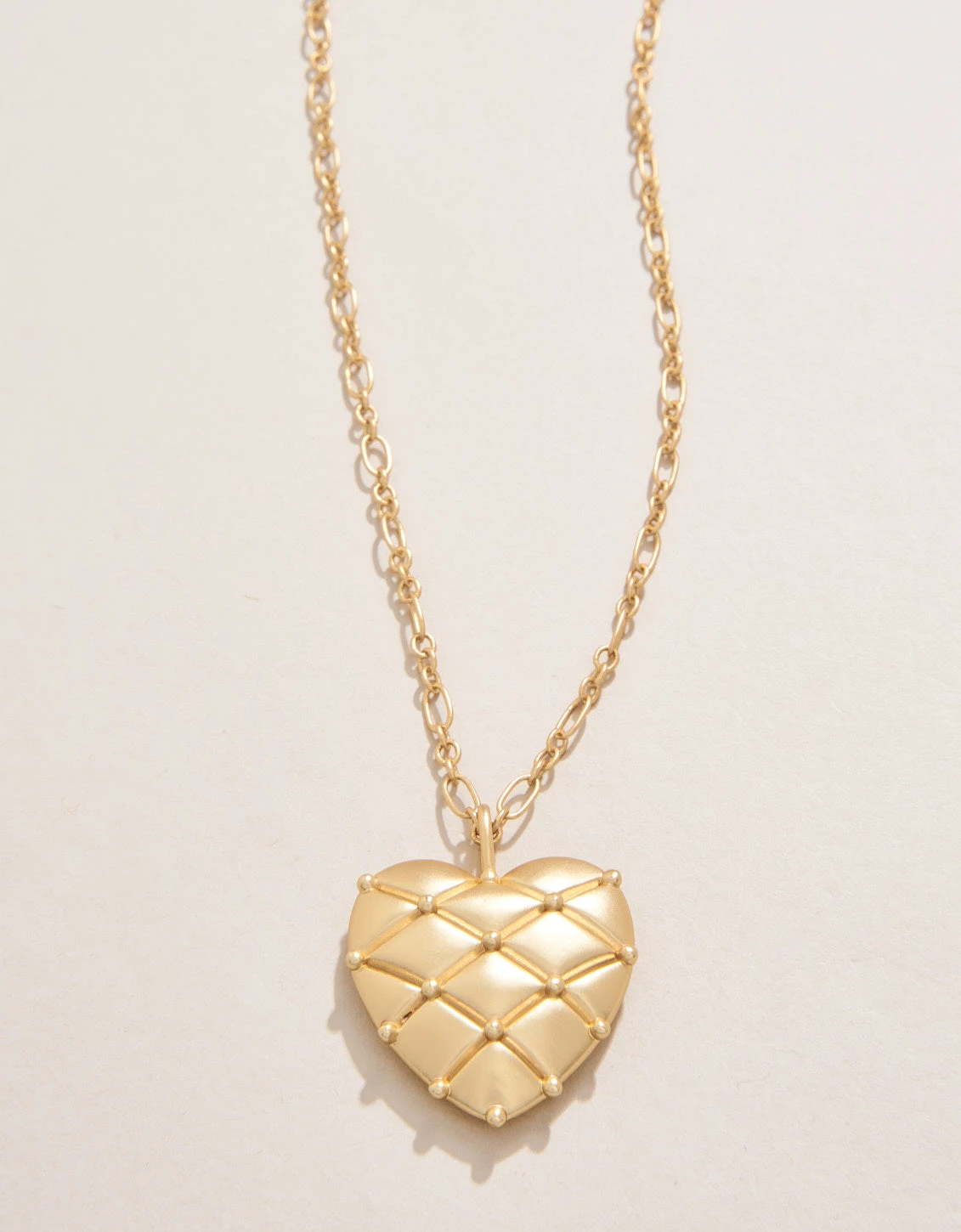 Big Heart Pillow Necklace 18" 1 Big Heart Pillow Necklace 18"