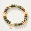 Stone Stretch Bracelet 8mm Unakite/Jasper