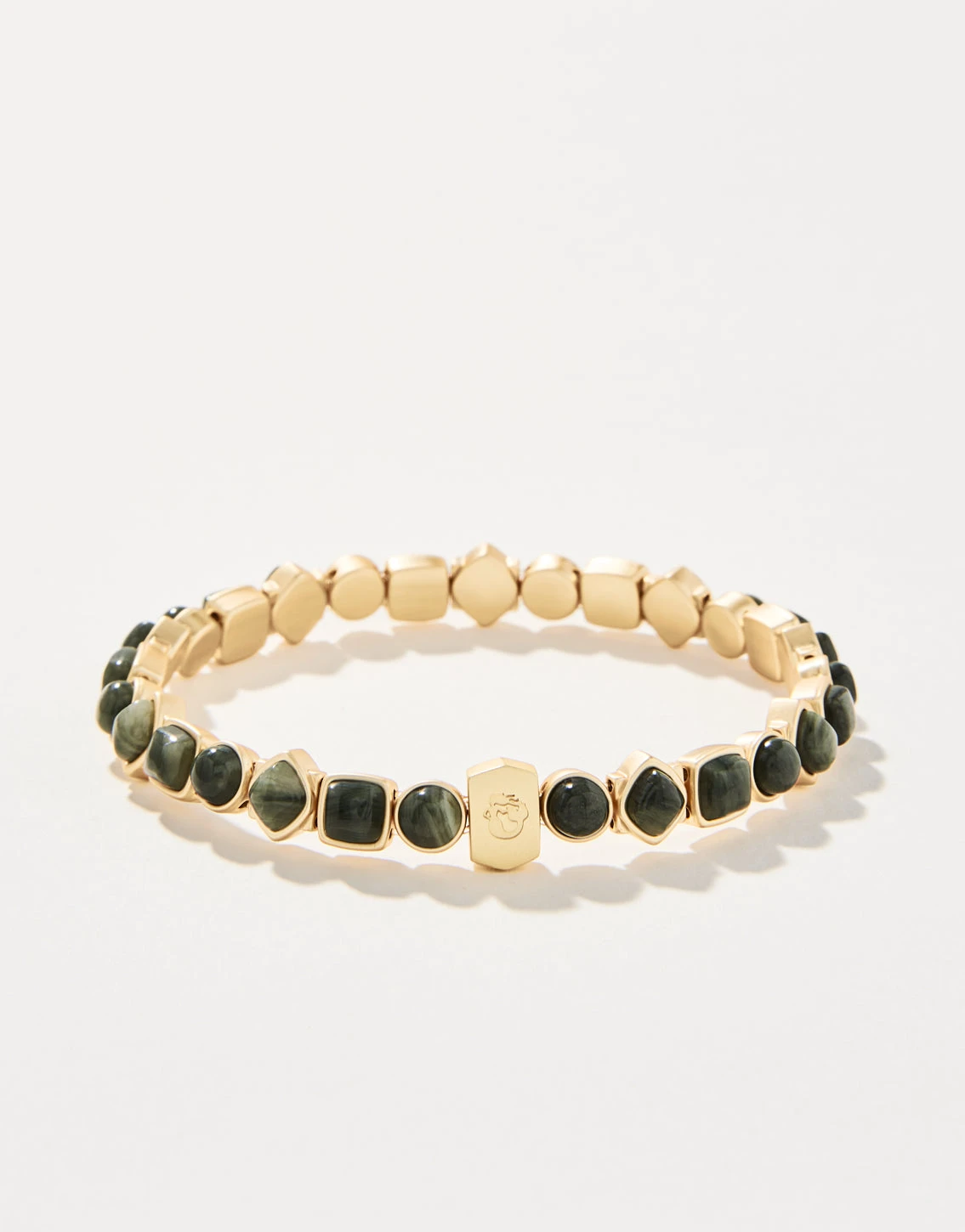 Maera Stretch Bracelet Silver Leaf Jasper 1 Maera Stretch Bracelet Silver Leaf Jasper