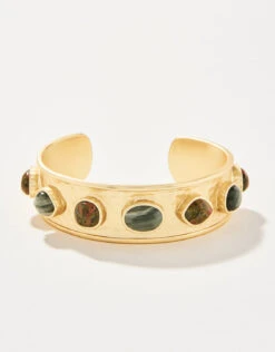 Naia Statement Cuff Unakite/Jasper