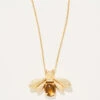 Honey Bee Slide Necklace Bronze