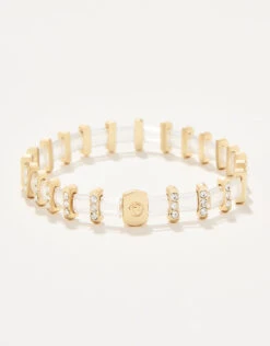 Sparkle Tila Stretch Bracelet Crystal