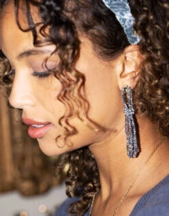 Twisted Tassel Earrings Silver -Spartina Store 366296c