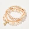 Sparkle Stretch Bracelet Set Cream