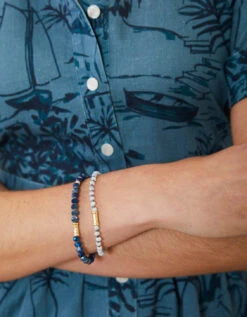 Sparkle Stretch Bracelet Set Blue -Spartina Store 366357n