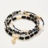 Sparkle Stretch Bracelet Set Black