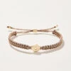 Friendship Bracelet Metallic Rose/Heart