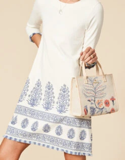 Bellinger Floral Branch Dune Satchel -Spartina Store 366654m