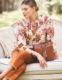 Juliette High Rise Jean Cognac -Spartina Store 367699e