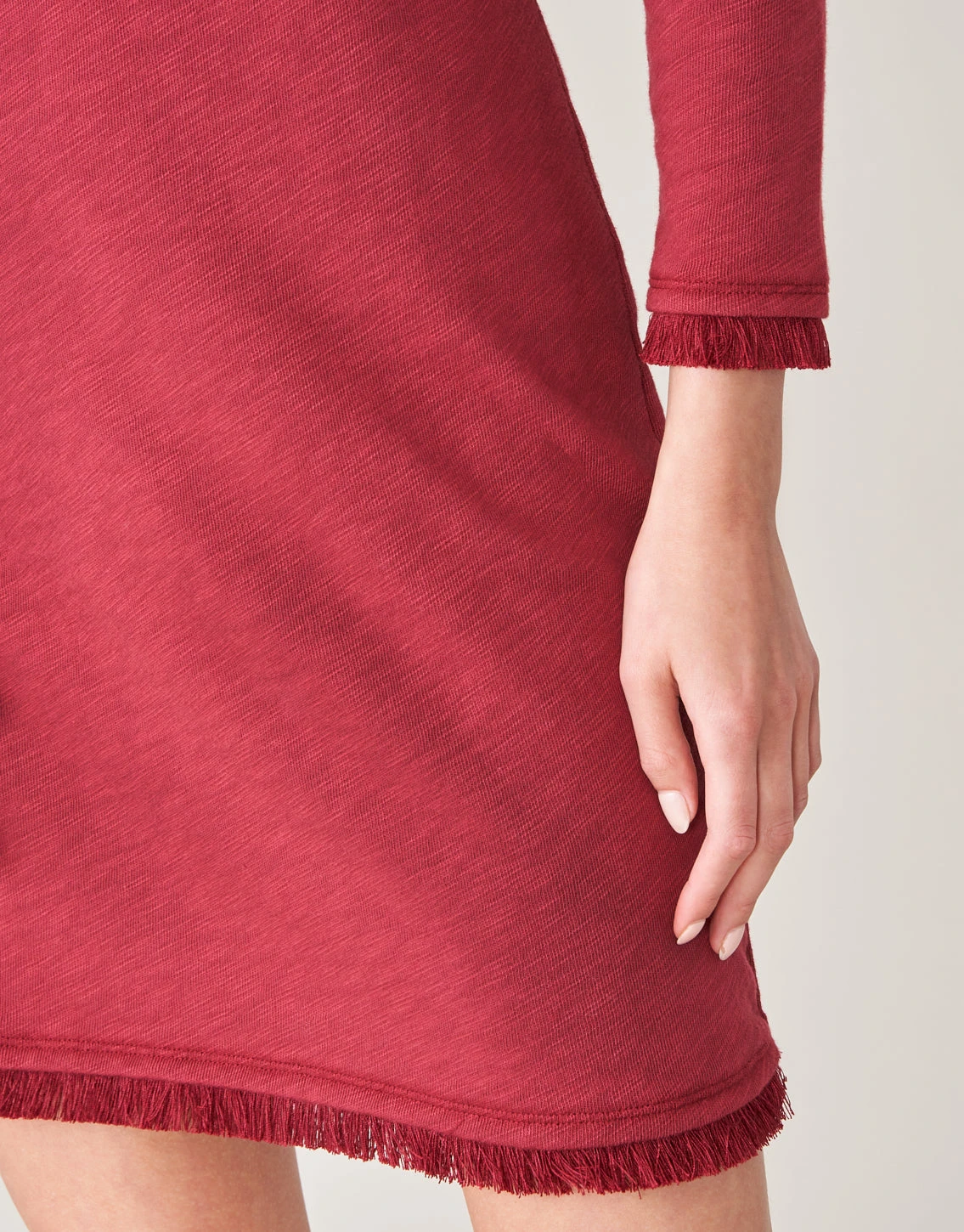 Mila Fringe Dress Pomegranate 5 Mila Fringe Dress Pomegranate - Image 5