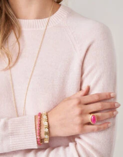 Shelby Cashmere Pullover Peach Blush -Spartina Store 368320c