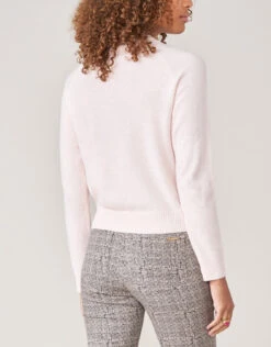Shelby Cashmere Pullover Peach Blush -Spartina Store 368320d
