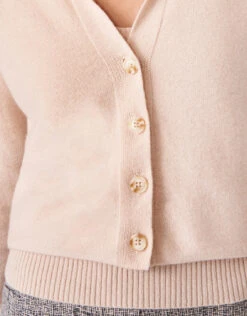 Yvette Cashmere Cardigan Latte -Spartina Store 368504c