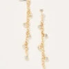 Swinging Chain Earrings Crystal