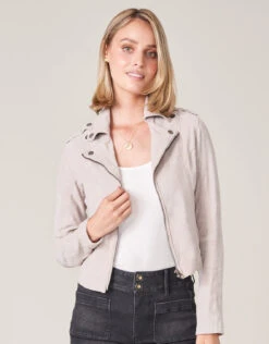 Molly Suede Jacket Sand