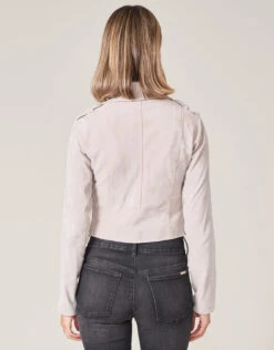 Molly Suede Jacket Sand -Spartina Store 370583b