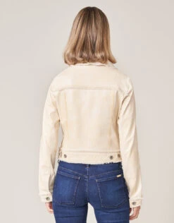 Hayden Leather Jacket Vintage Ecru -Spartina Store 370637b