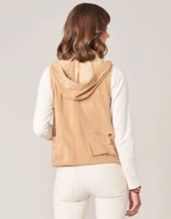 Greta Suede Vest Chamois -Spartina Store 370682c