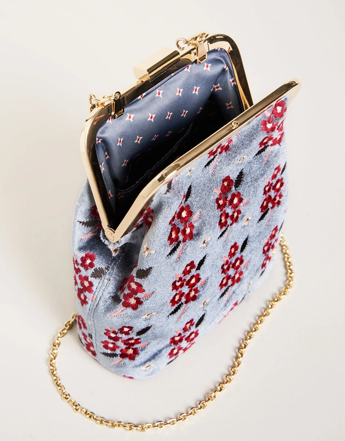 Evening Bag White Hall Blossom Sprig Slate 3 Evening Bag White Hall Blossom Sprig Slate - Image 3