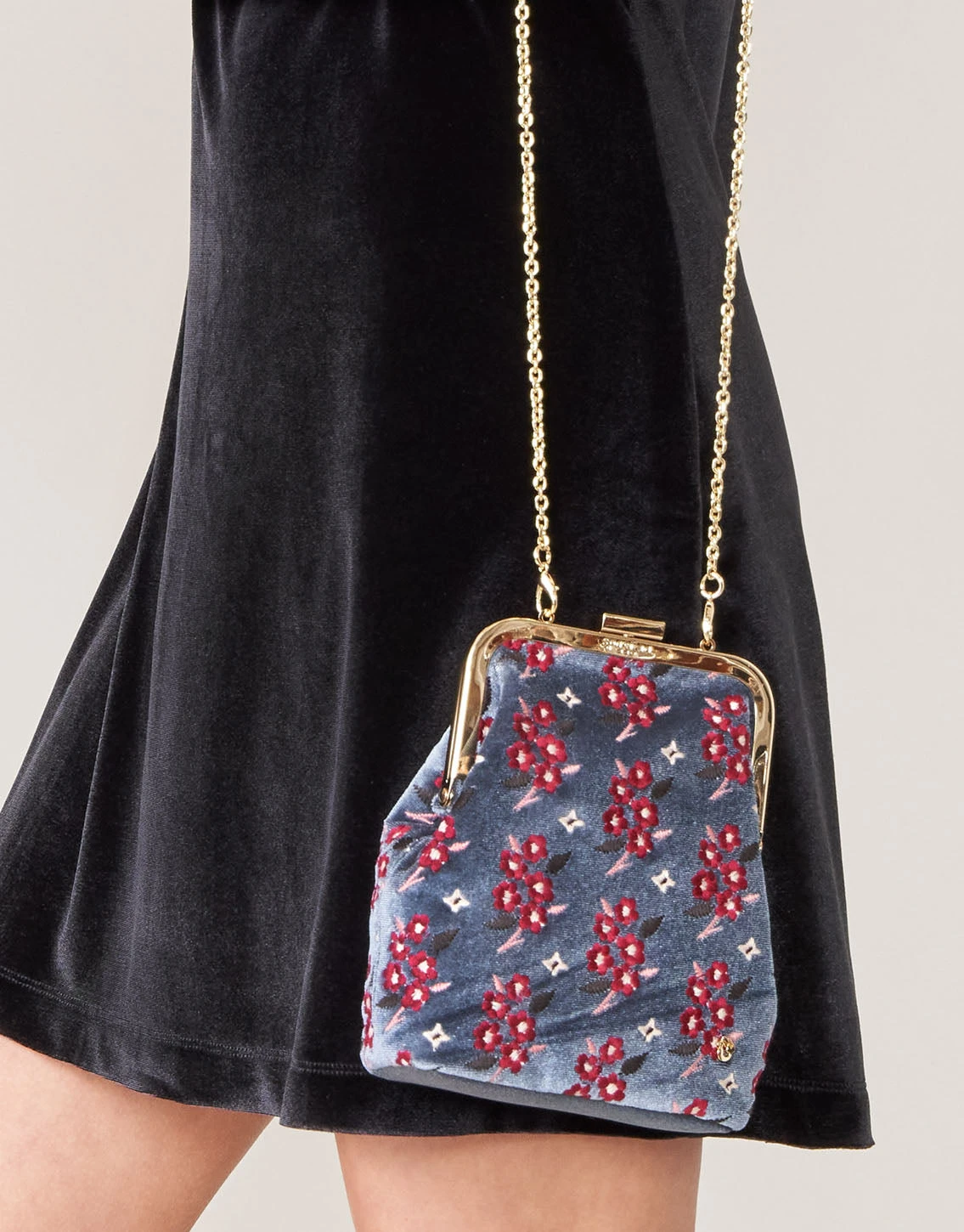 Evening Bag White Hall Blossom Sprig Slate 4 Evening Bag White Hall Blossom Sprig Slate - Image 4