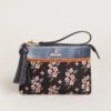 Maci Wristlet White Hall Blossom Sprig Black