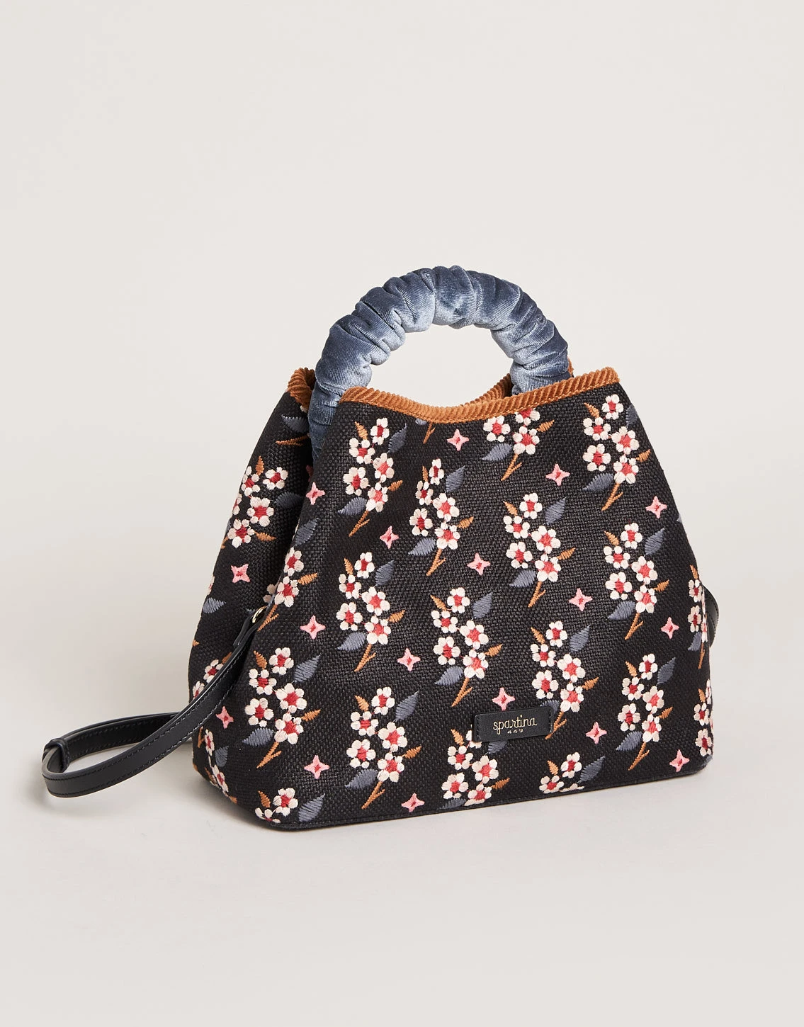 Top Handle Bucket White Hall Blossom Sprig Black 1 Top Handle Bucket White Hall Blossom Sprig Black