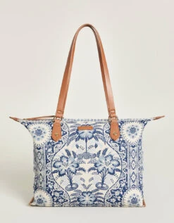 Zip Travel Tote Peeples Song Park Palms