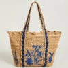 Crochet Tote Blue Wildflower