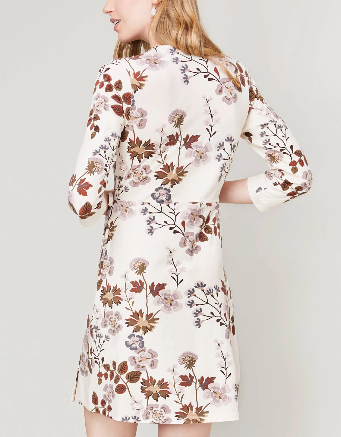 Alisa Wrap Dress Parade Floral Vine Seashell 4 Alisa Wrap Dress Parade Floral Vine Seashell - Image 4