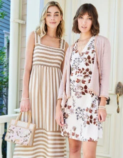 Alisa Wrap Dress Parade Floral Vine Seashell 8 Alisa Wrap Dress Parade Floral Vine Seashell -Spartina Store 371887q