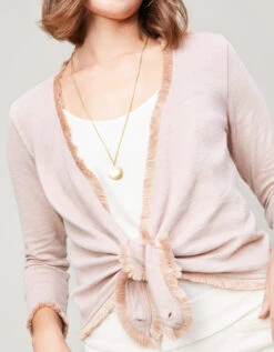 Clara Convertible Cardigan Shadow Mauve -Spartina Store 372181n