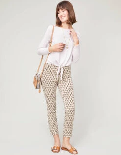 Maren Pull-On Pant Parade Ikat Geo -Spartina Store 372877p