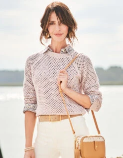 Shelby Seawool Pullover Hushed Violet -Spartina Store 372990r