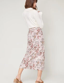 Sloane Bi-Stretch Skirt Parade Floral Vine Mauve -Spartina Store 373119o